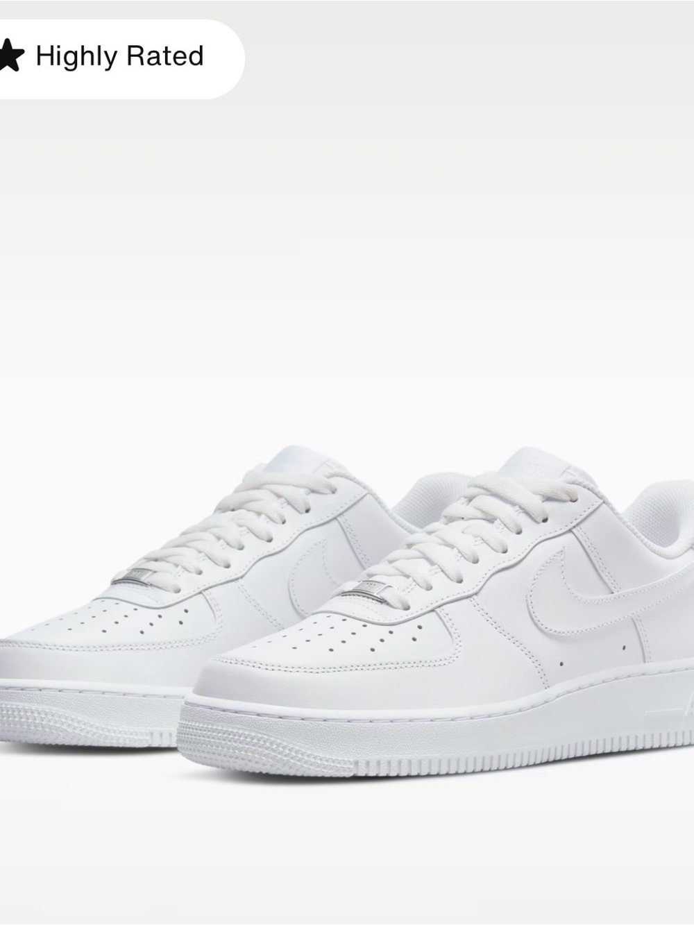 New Men’s Nike White Low-Top Sneakers with Off-White Swoosh